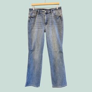 Judy Blue Lighter Blue Dad Jean Cotton Blend Raw Hem Blue Jeans Size 13/31